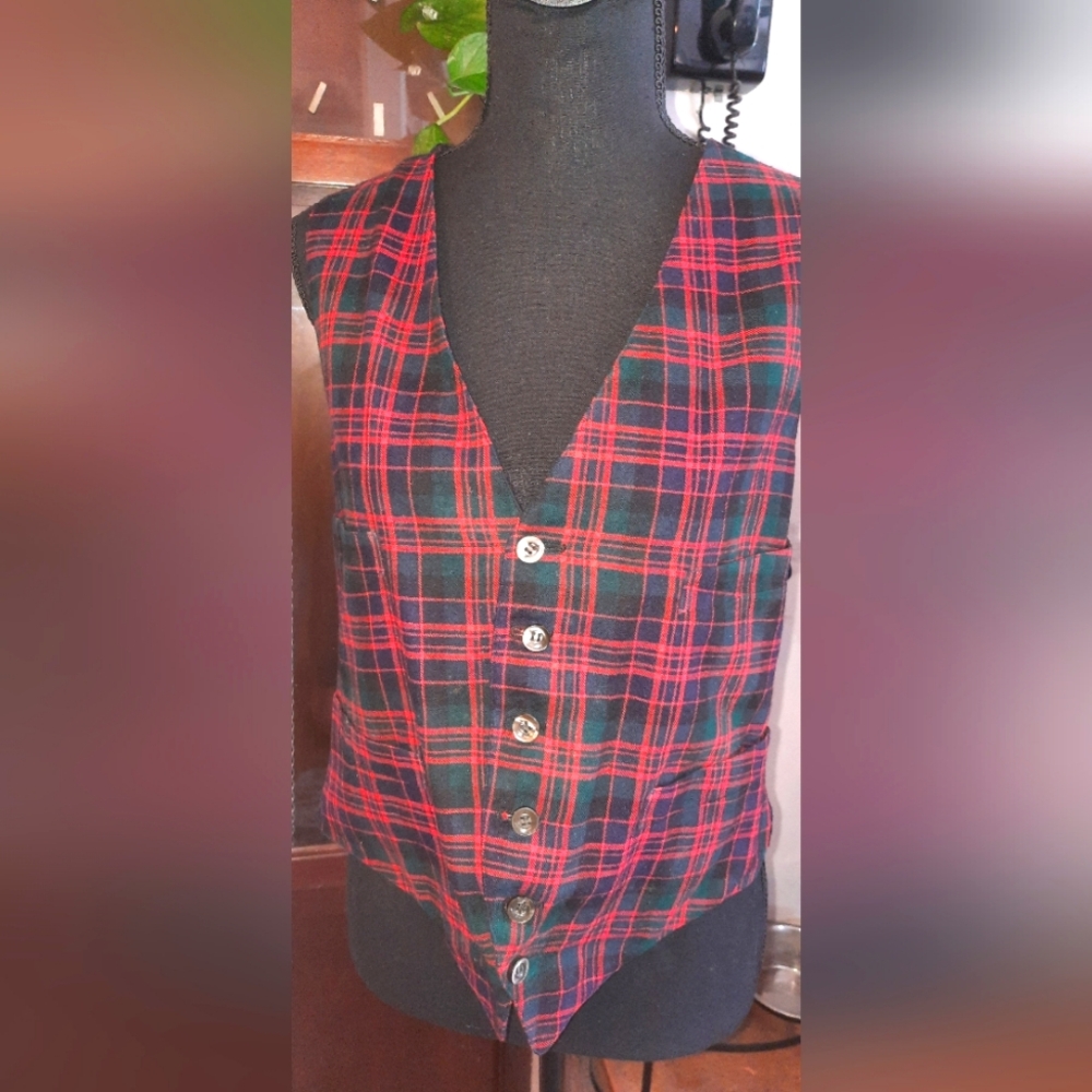Vintage Harvard Cooperative Society Cambridge MA uniform vest. Wool.